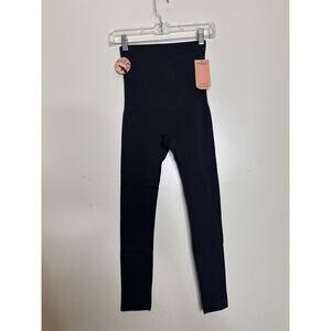 Shapermint Essentials NEW Size Small High Waisted Shaping Leggings Black Seamles